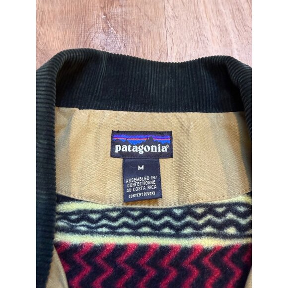 Vintage Patagonia Mens Medium Nuevo Range Coat Corduroy Collar Aztec Fleece Line - Picture 4 of 14